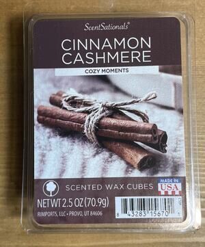 ScentSationals CINNAMON CASHMERE Scented WAX Melts / 1 Pack / 2.5 Oz Each NEW